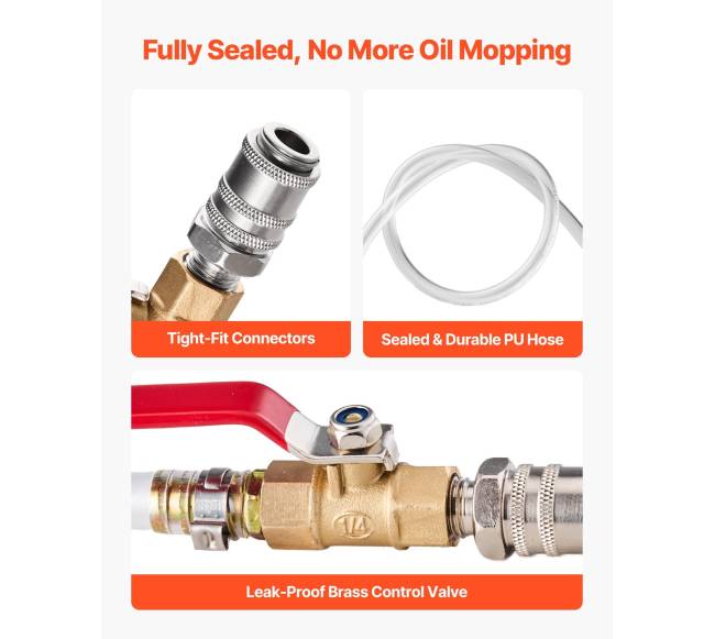 Alyvos perdavimo siurblys su adapteriais1