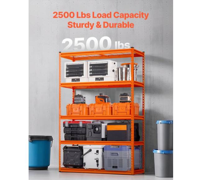 5 lygių reguliuojamos garažo lentynos1