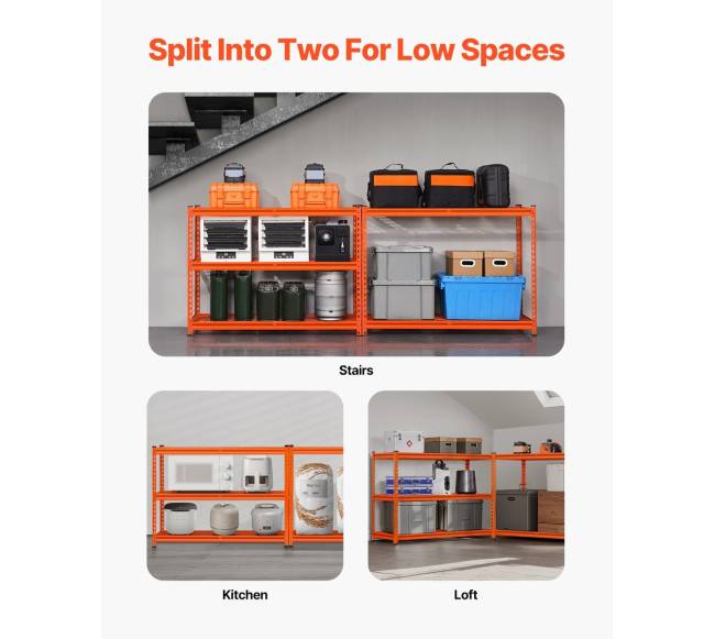 5 lygių reguliuojamos garažo lentynos3