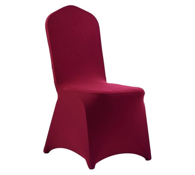 50 vnt. bordo kėdžių užvalkalai poliesterio elastanas8