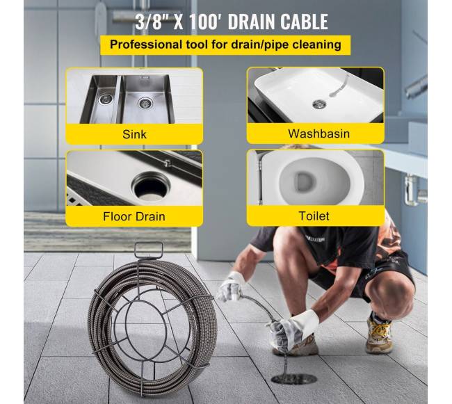 Drenažo valymo trosas 30m x 9,5mm1