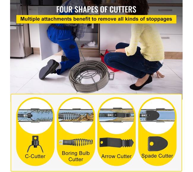 Drenažo valymo trosas 30m x 9,5mm4