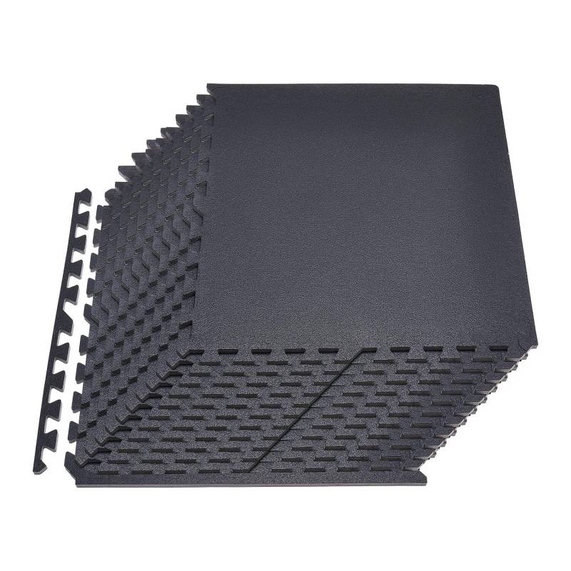 Dėlionės sporto kilimėlis, 24 vnt., juodas0