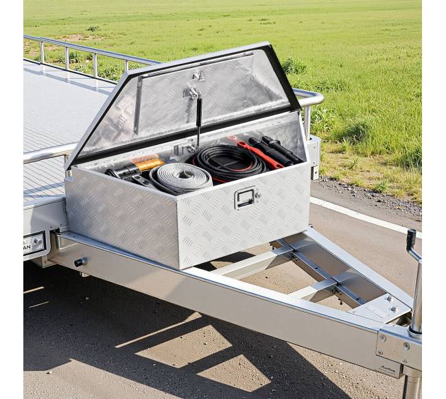 Priekabos dėžė su užraktu ir raktu7