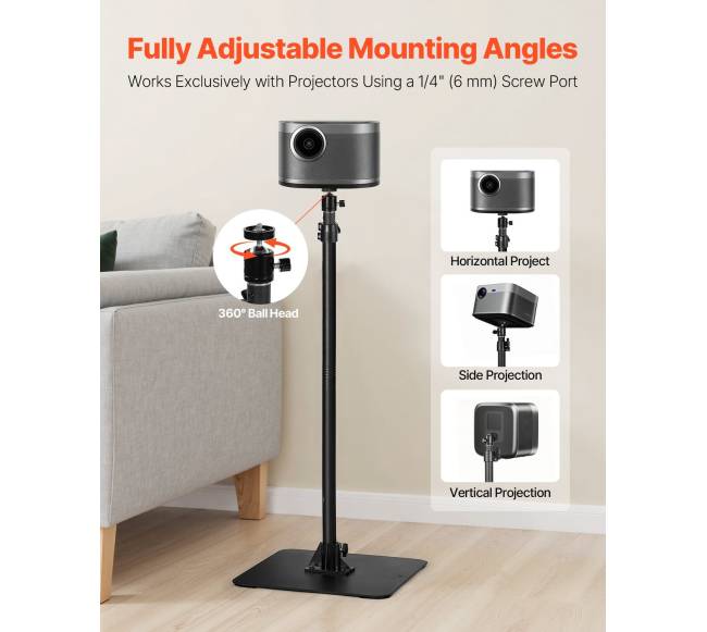 Projektoriaus stovas su reguliuojamo aukščio atrama2