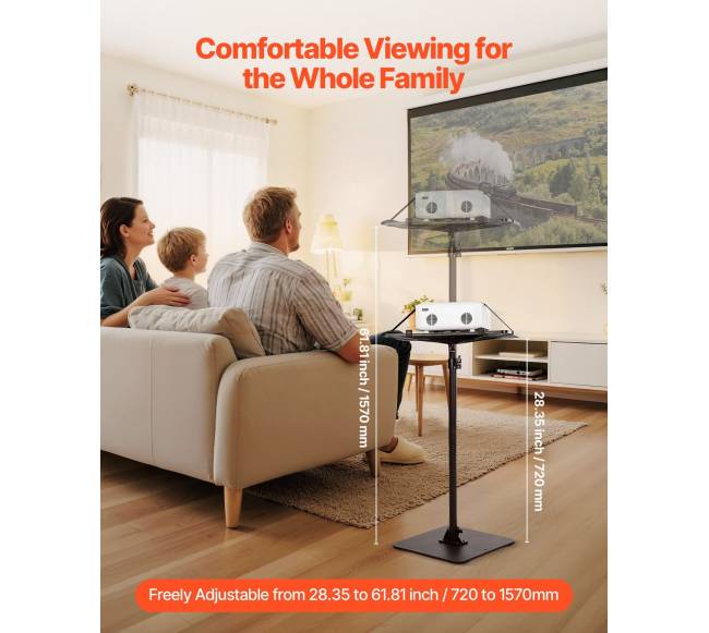 Projektoriaus stovas su reguliuojamo aukščio atrama3