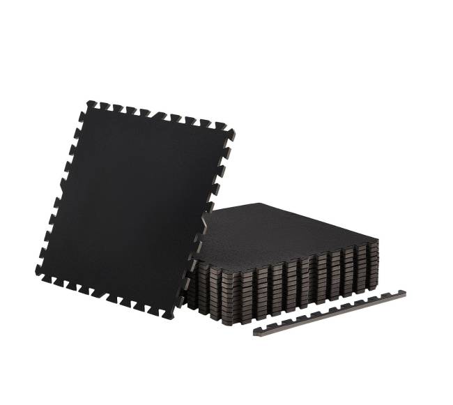 Dėlionės mankštos kilimėliai, 12 vnt., juoda9