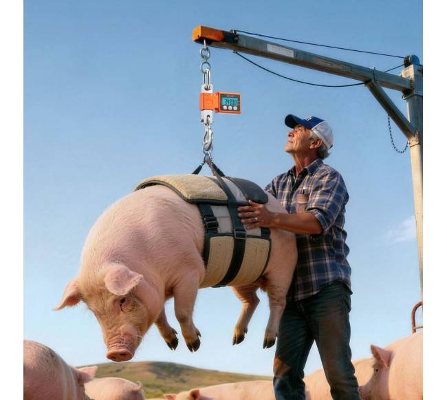 Skaitmeninės krano svarstyklės, 500 kg7