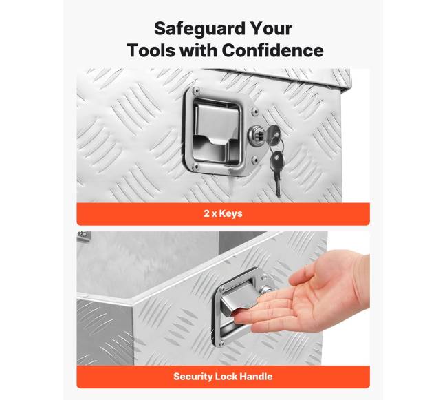 Priekabos dėžė su užraktu ir raktu3