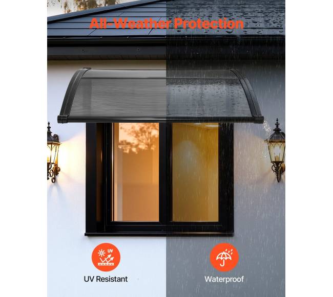 Durų stoginė su ABS laikikliu1