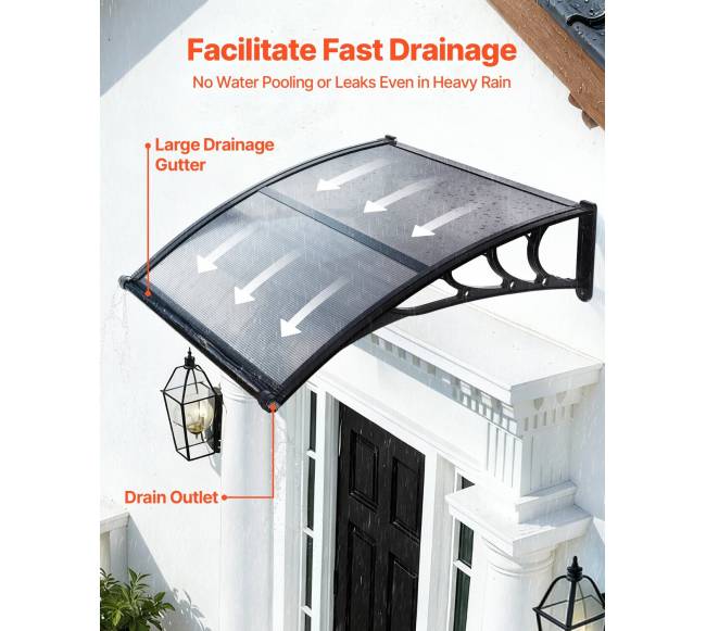 Durų stoginė su ABS laikikliu2