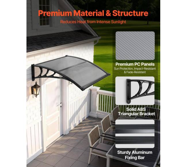 Durų stoginė su ABS laikikliu3