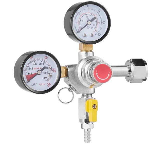 Dviejų matuoklių CO2 reguliatorius alaus gamybai0