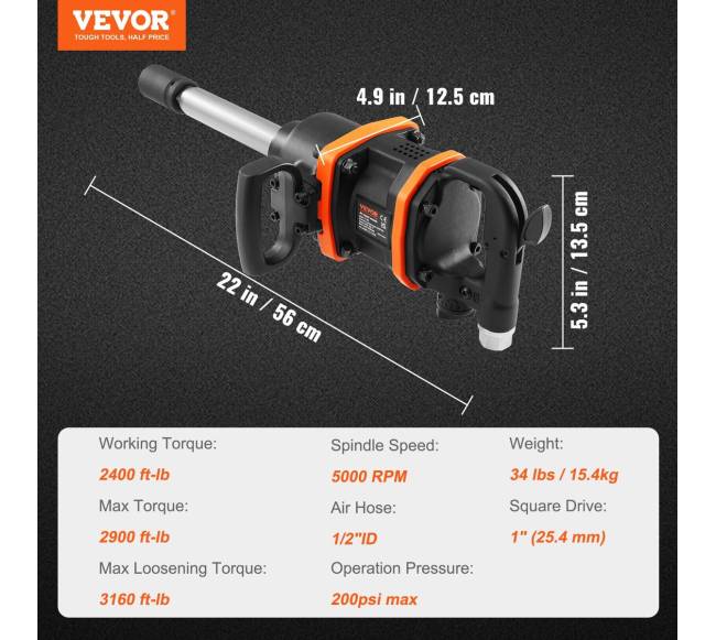 1 colio oro smūginis veržliasukis iki 4284 Nm6