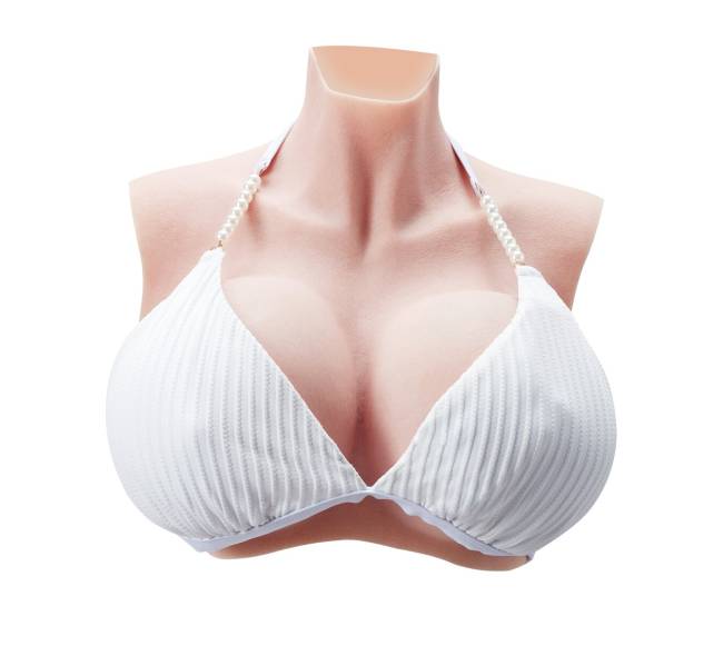 Silikoninė krūtinė K dydžio aukštu kaklu8