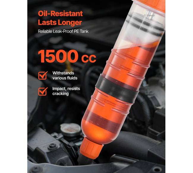 1,5 L skysčio ištraukiklis, automobilių švirkštas5