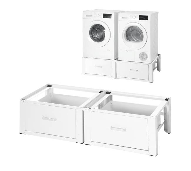 Skalbimo mašinos pjedestalai su stalčiumi, 2 vnt.0