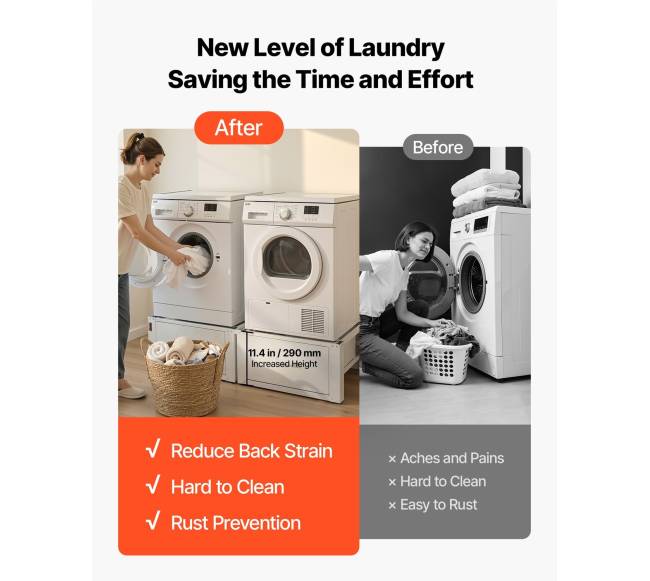 Skalbimo mašinos pjedestalai su stalčiumi, 2 vnt.3