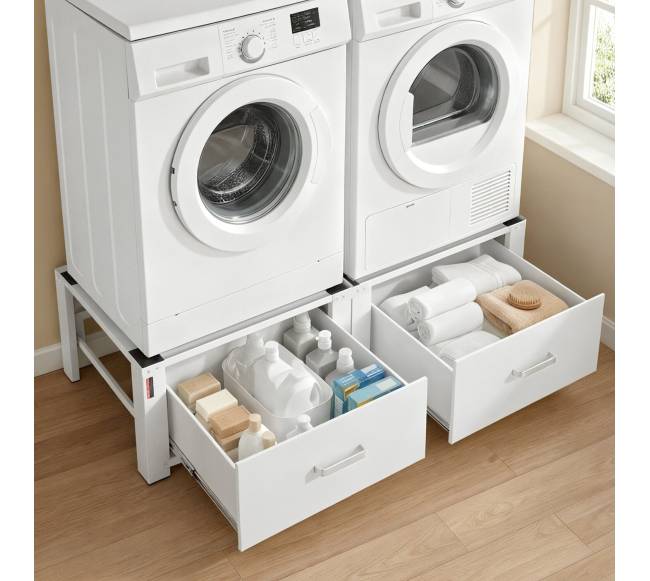 Skalbimo mašinos pjedestalai su stalčiumi, 2 vnt.7