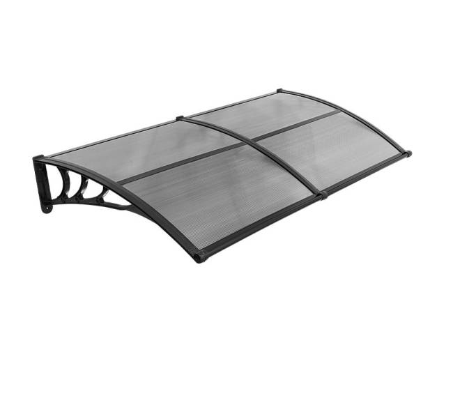 Durų stiklinis stogelis su apsauga nuo lietaus8