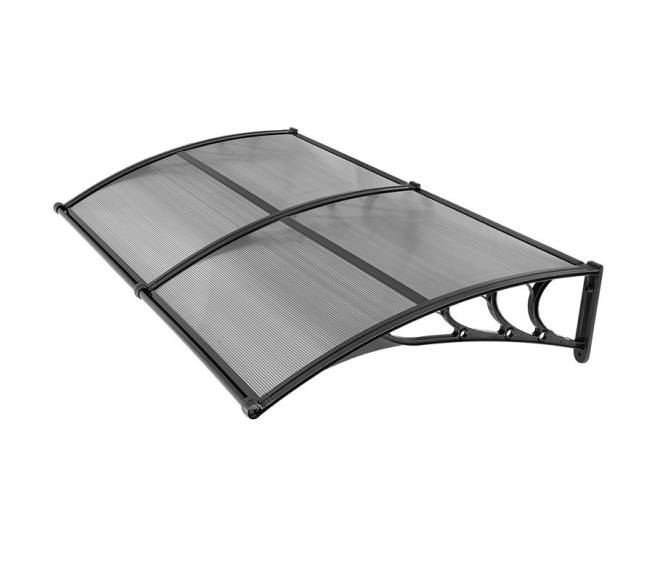 Durų stiklinis stogelis su apsauga nuo lietaus9