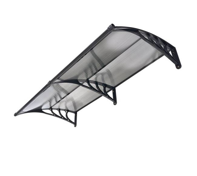 Durų stiklinis stogelis su apsauga nuo lietaus10