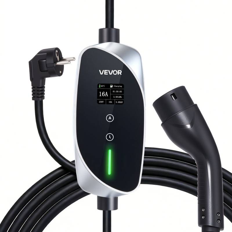 Mobilus sieninis įkroviklis, 3.6 kW, 16A, tipas 20