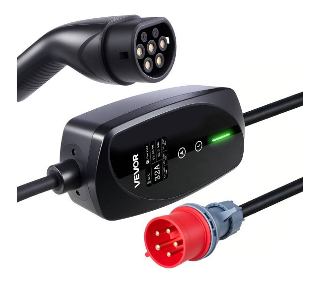 Mobilus sieninis įkroviklis 22 kW 32A, 7 m9