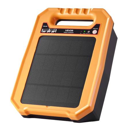 0.3J saulės įkroviklis elektrinei pertvarai gyvūnams0