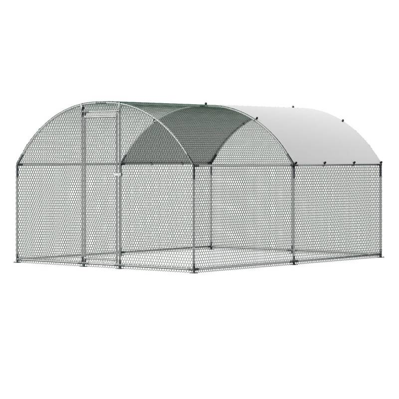 Metalinė vištidė 3x4x2 m su užraktu0