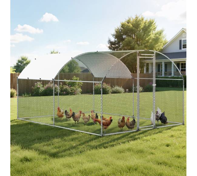 Metalinė vištidė 3x4x2 m su užraktu7