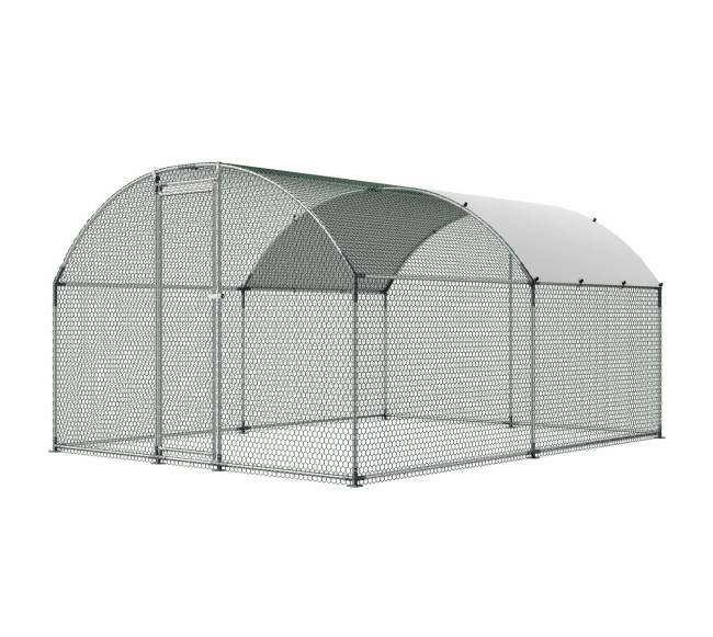 Metalinė vištidė 3x4x2 m su užraktu9