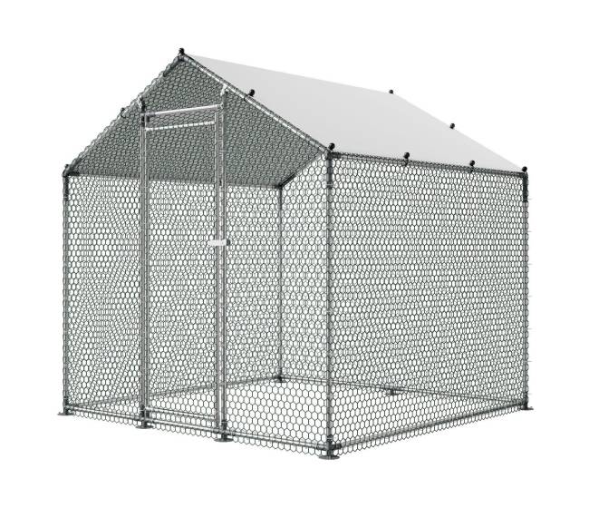 Metalinis paukštidės aptvaras 2x2x2 m9