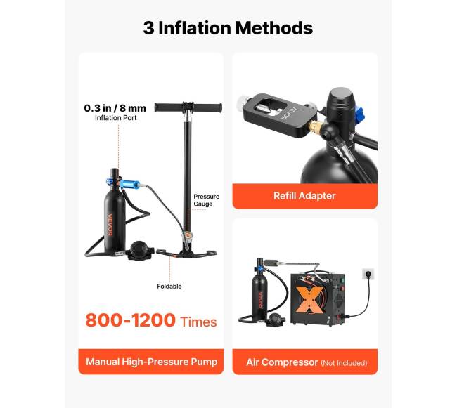 Mini plaukimo rezervuaras 1L, nešiojamas nardymo bakas5