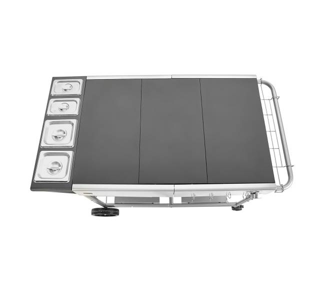 Lauko grilio vežimėlis su stalviršiu9