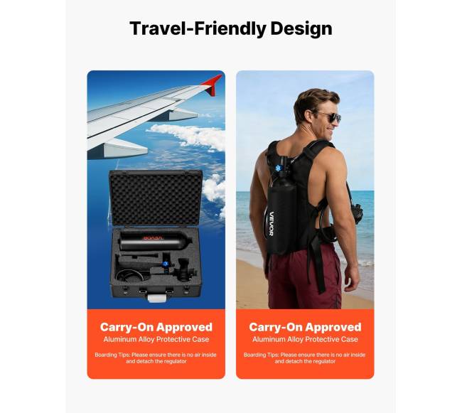 Nešiojama 2L nardymo talpa povandeniniam kvėpavimui5