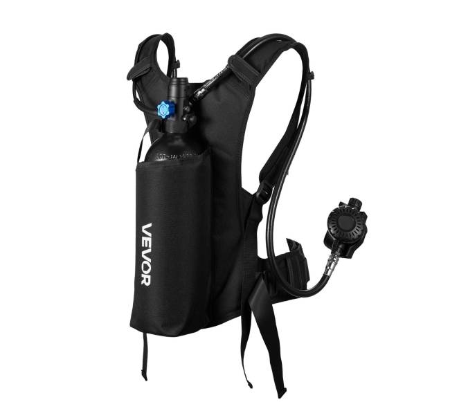 Nešiojama 2L nardymo talpa povandeniniam kvėpavimui9