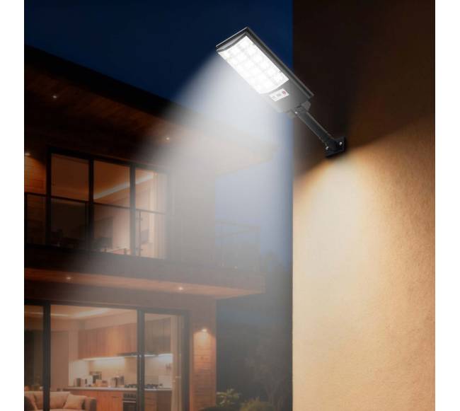 4 vnt. 500W saulės gatvių apšvietimo rinkinys7