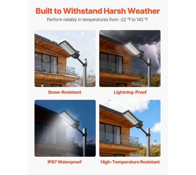 8000W saulės gatvės žibintai lauko apšvietimui5