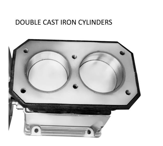 Dvigubo cilindro oro kompresoriaus siurblys 2,2 kW2