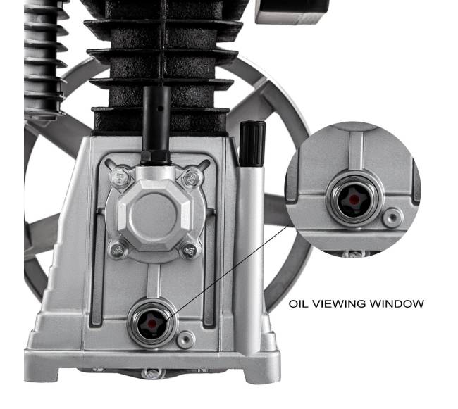 Dvigubo cilindro oro kompresoriaus siurblys 2,2 kW5