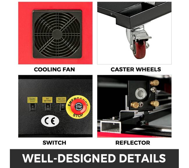60W lazerinis graviruoklis 500x700 mm CO26