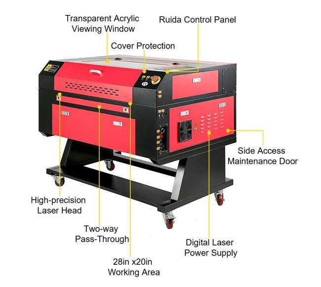 60W lazerinis graviruoklis 500x700 mm CO29
