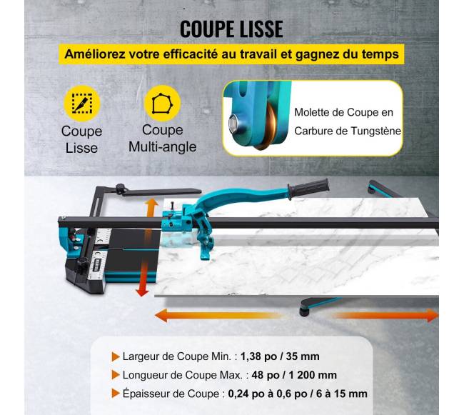 Rankinis plytelių pjaustytuvas 1200mm2