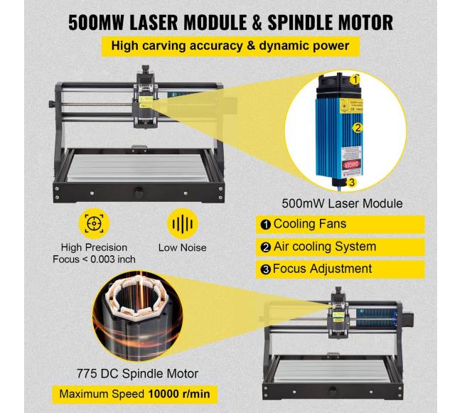 CNC 3018 pro 500mw mini lazerinis graviratorius2