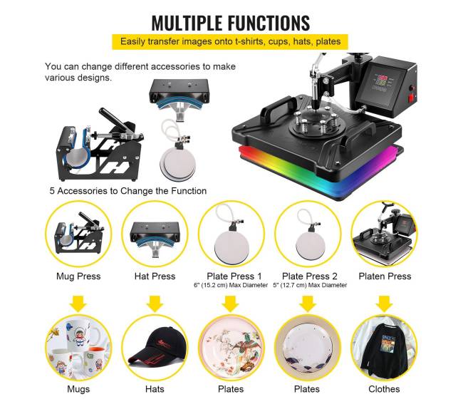 5 viename šilumos presas su priedais5