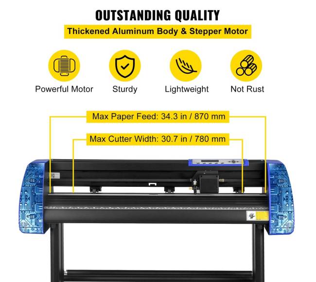 Vinilo pjaustymo mašina su stovu 870 mm2