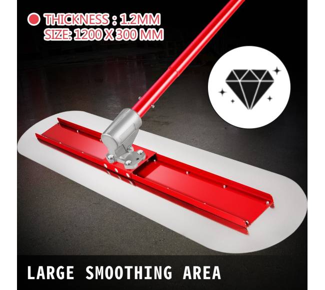 Plieninis bulfloatas betonui 1200x300mm2