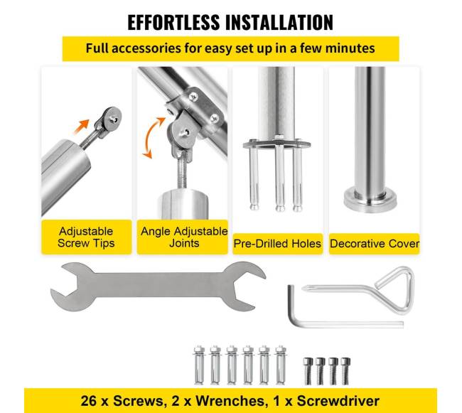 nerūdijančio plieno porankis 2–3 žingsniams5
