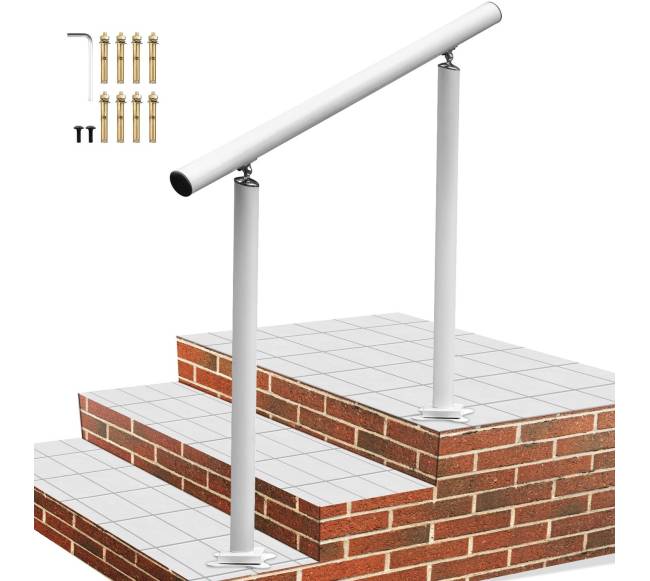Lauko turėklas laiptams, 34 coliai, baltas0